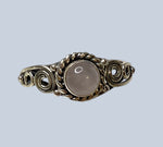 Rose Quartz Sterling Silver Ring  Sizes 7 - 10