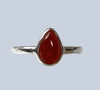 Carnelian Sterling Silver Rings