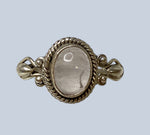 Rose Quartz Sterling Silver Ring  Sizes 7 - 10