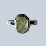 Green Kyanite Sterling Silver Rings ( size 7-11)