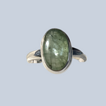 Green Kyanite Sterling Silver Rings ( size 7-11)