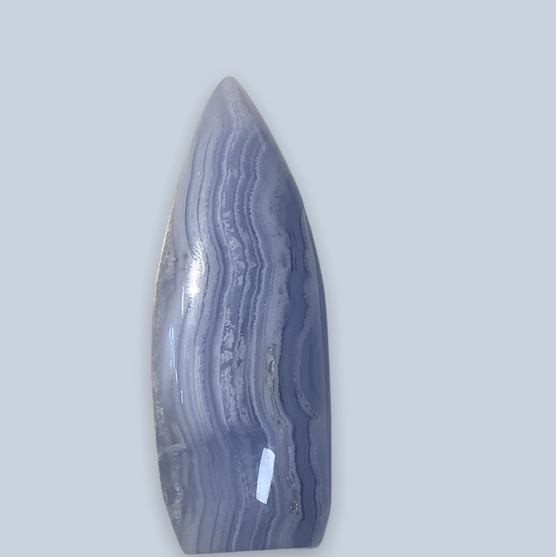 Blue Lace and Botswana Agate Specimens