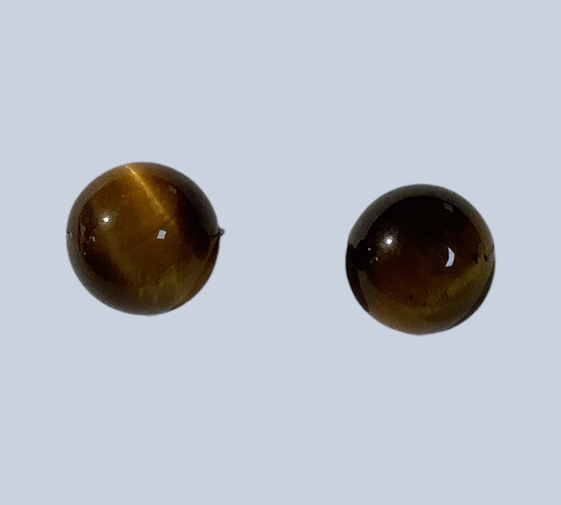 Tigers Eye Sterling Silver Earrings