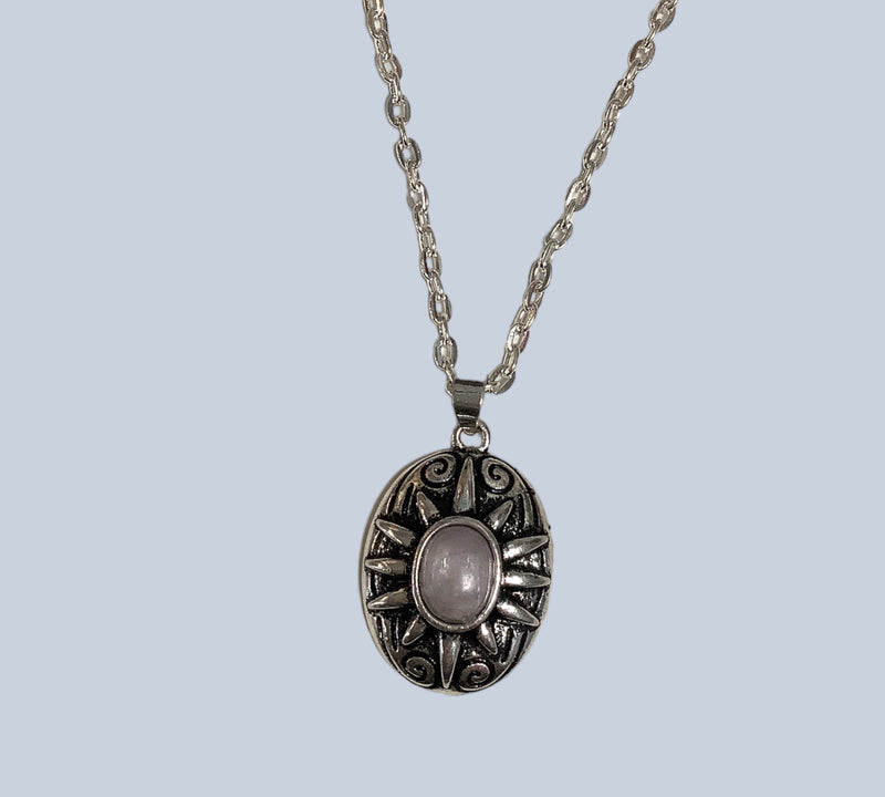Pewter Sun Medallion Pendant