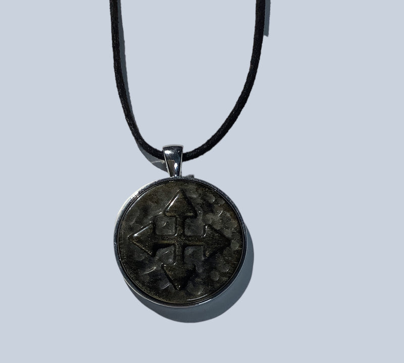 Carved Obsidian Pendants