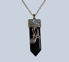 Flat Point Crystal Pendant with Jewel
