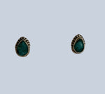 Emerald Sterling Silver Earrings