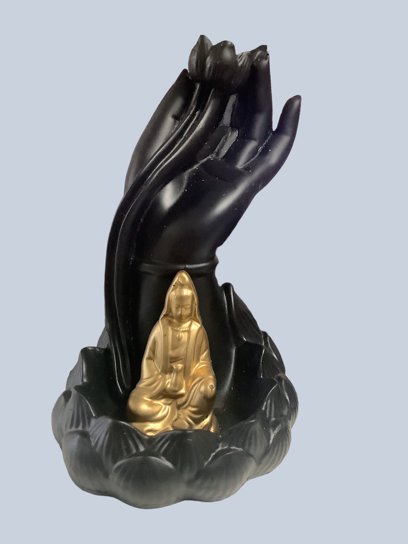 Kwan Yin Mudra Backflow Incense Burner