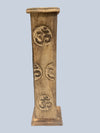 Incense Tower, Natural Wood 12 inches tall