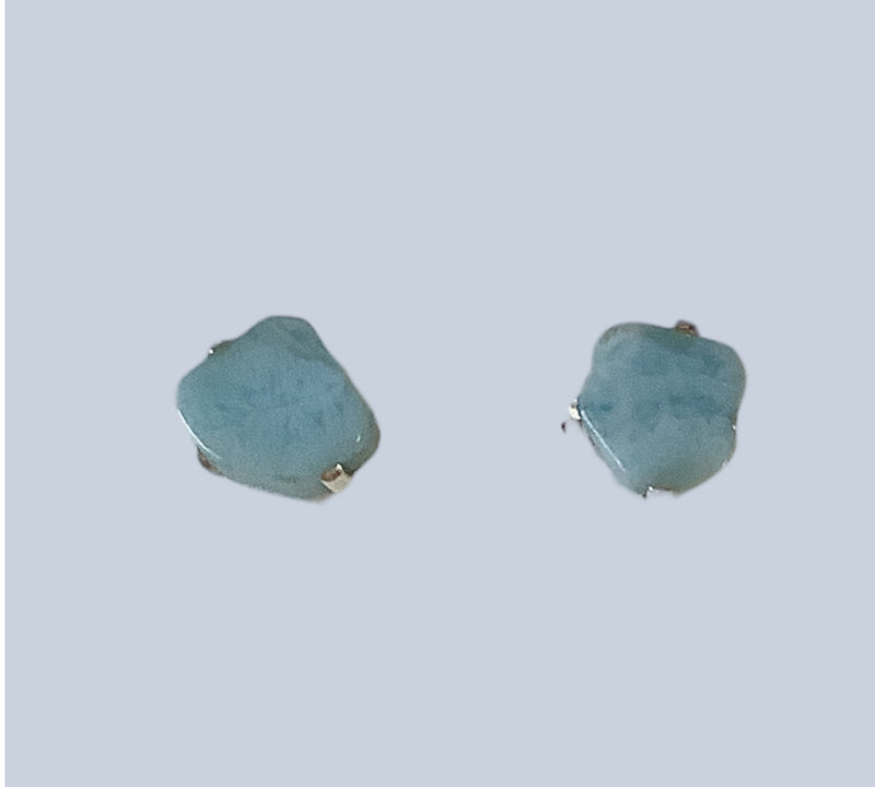 Larimar Sterling Silver Studs