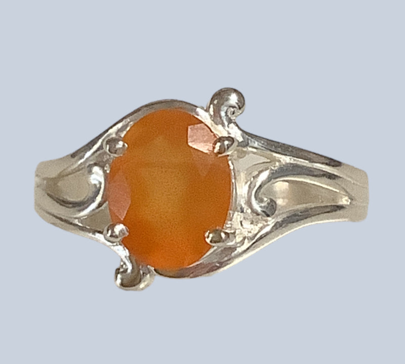 Carnelian Sterling Silver Rings