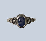 Sapphire Sterling Silver Rings ( 8- 10)