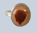 Fire Agate Sterling Silver Rings (Size 6 & 7)