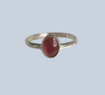 Garnet Sterling Silver Rings (Sizes 9-11)