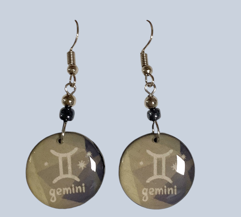 Resin Astrological Sign Earrings