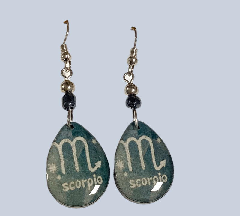 Resin Astrological Sign Earrings