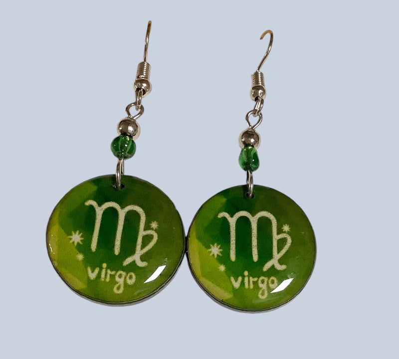 Resin Astrological Sign Earrings