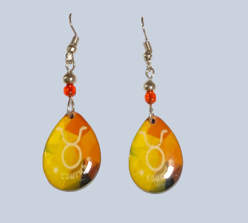 Resin Astrological Sign Earrings