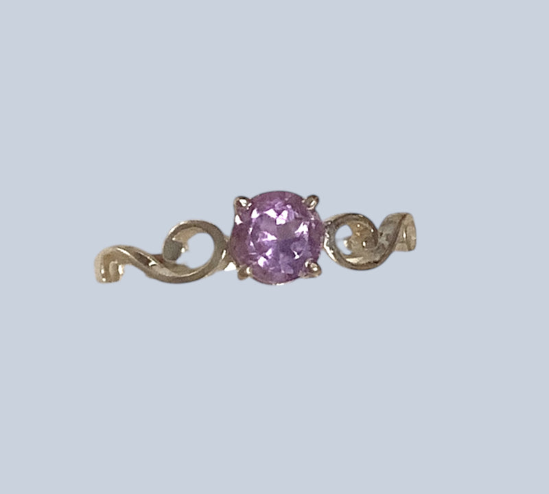 Amethyst Sterling Silver Rings (Sizes 9 - 10)