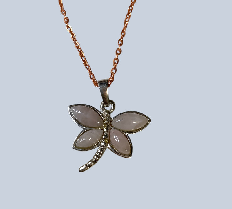 Crystal Dragonfly Pendant