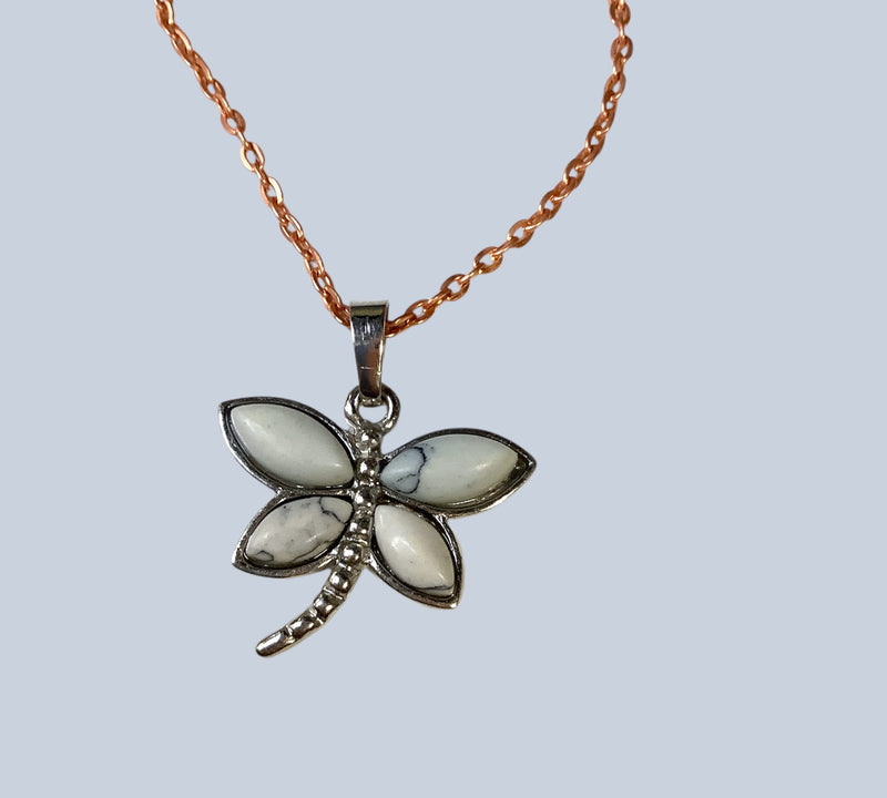 Crystal Dragonfly Pendant