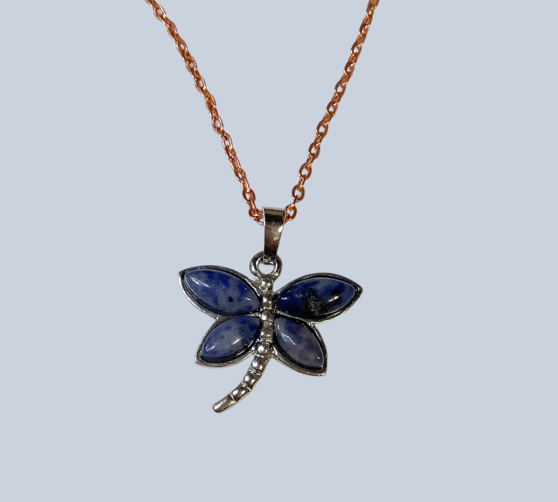Crystal Dragonfly Pendant