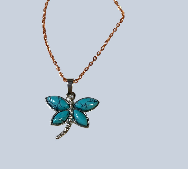 Crystal Dragonfly Pendant