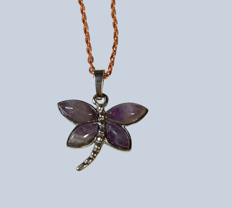 Crystal Dragonfly Pendant
