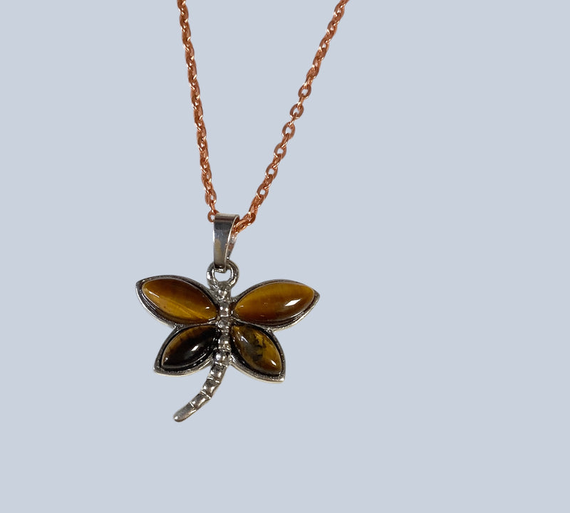 Crystal Dragonfly Pendant