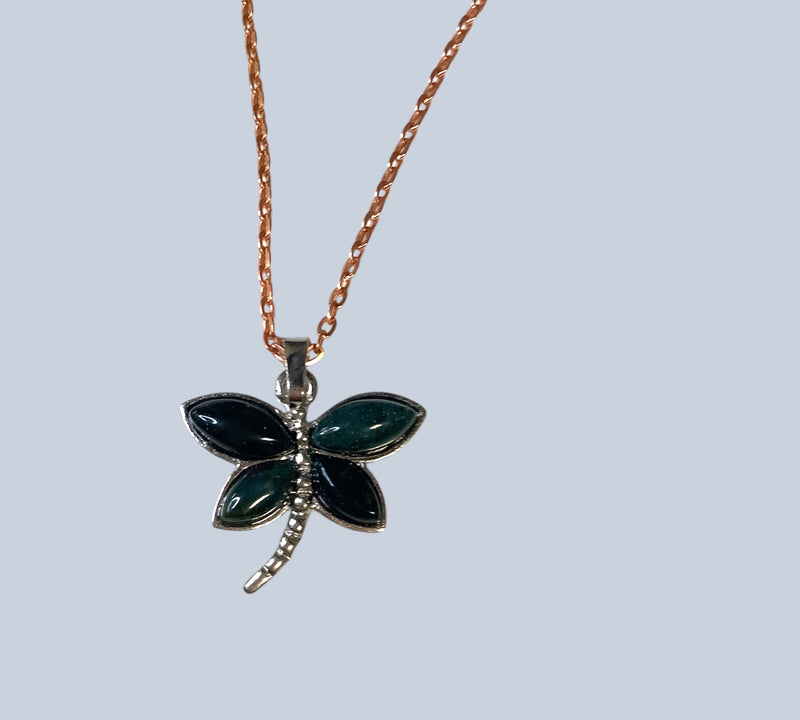 Crystal Dragonfly Pendant