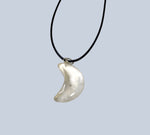 Crescent Moon Stone Pendant