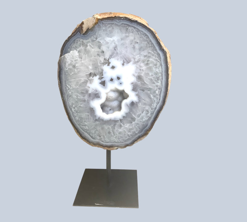 Blue Lace and Botswana Agate Specimens