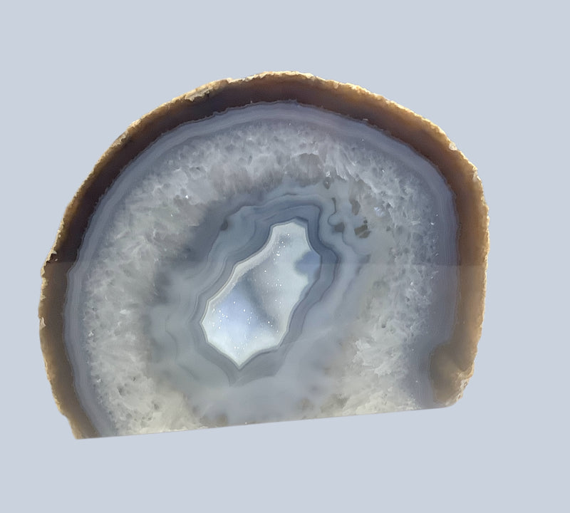 Blue Lace and Botswana Agate Specimens
