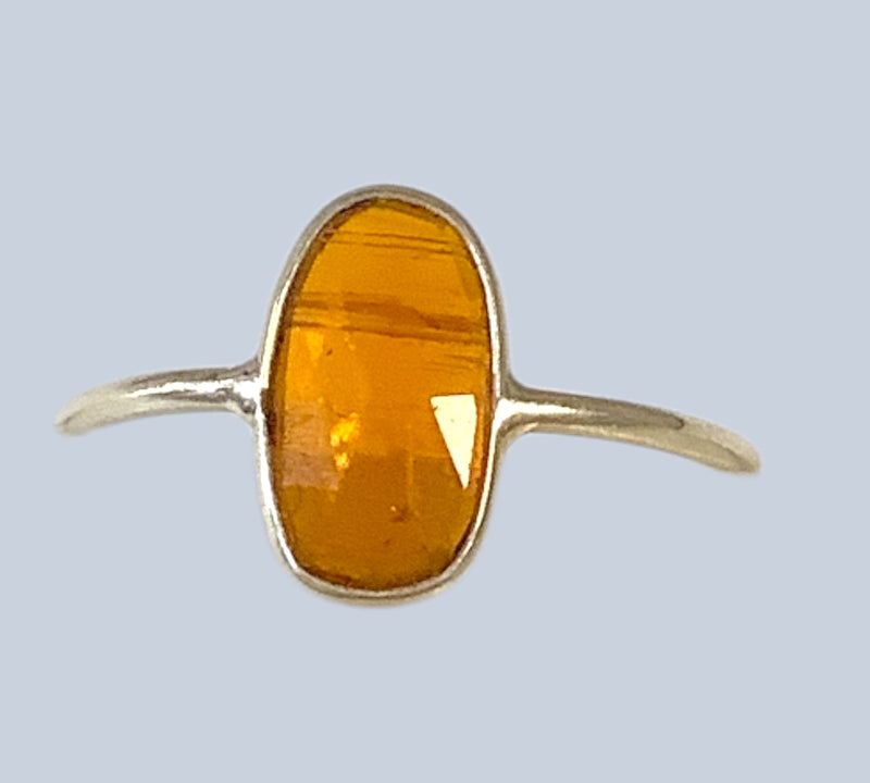 Sunstone Sterling Silver Rings (Size 4-9)
