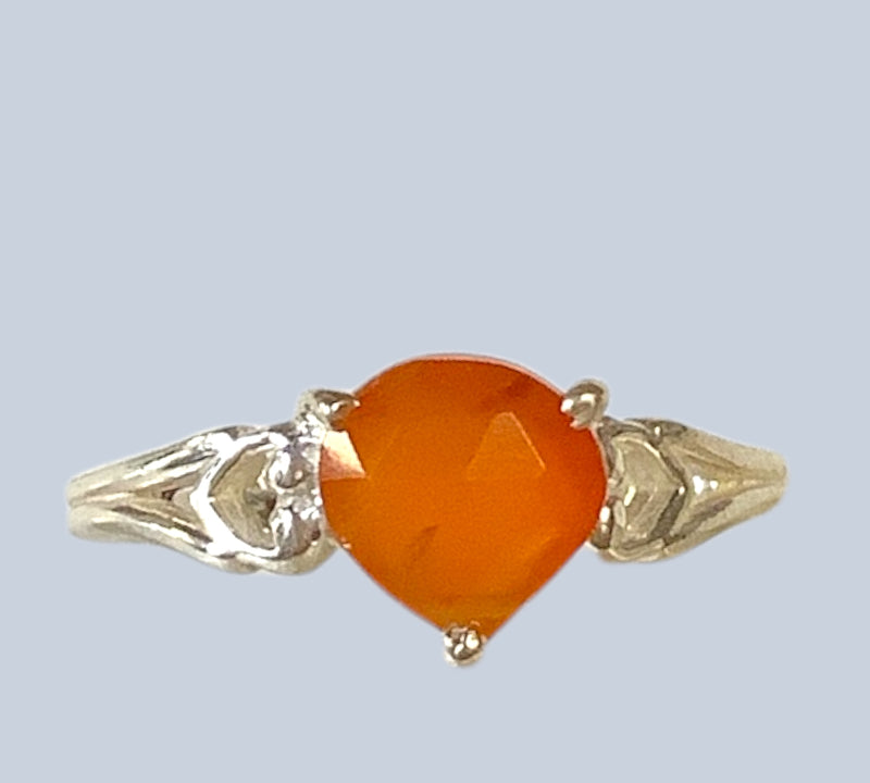 Carnelian Sterling Silver Rings