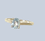 Blue Topaz Sterling Silver Rings (Sizes 8-11)