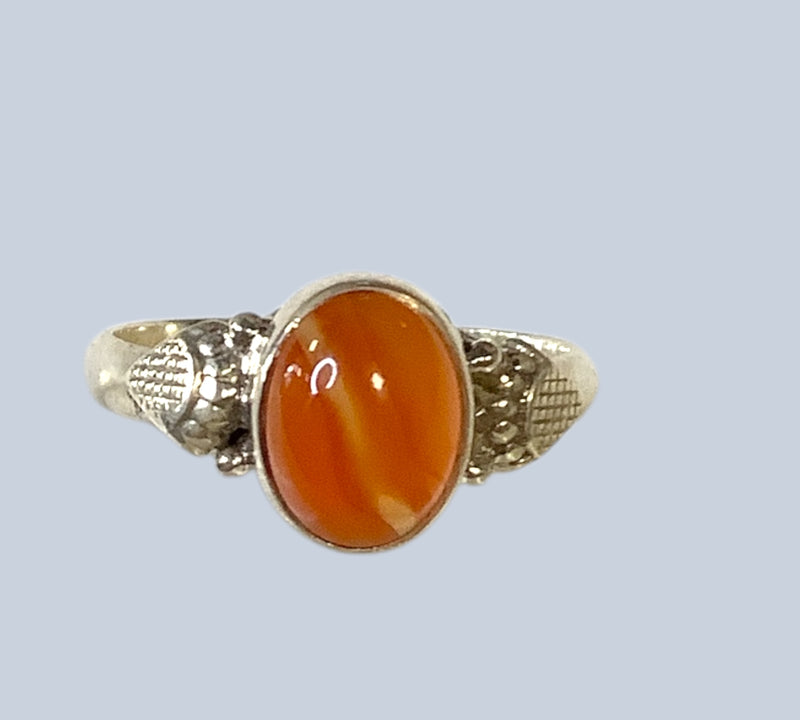 Carnelian Sterling Silver Rings