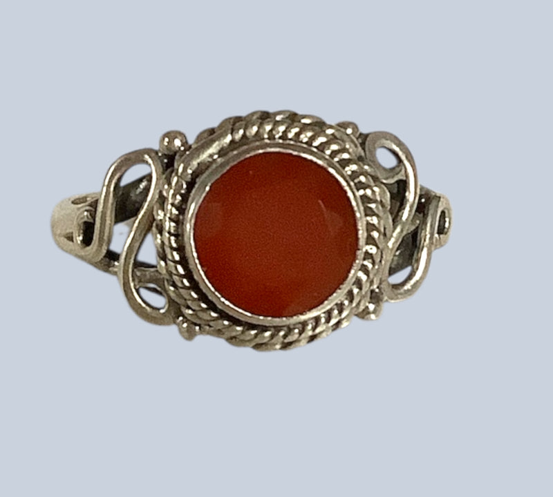 Ruby Sterling Silver Rings Sizes(4-10)