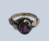 Amethyst Sterling Silver Rings (Sizes 4 & 5)