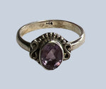 Amethyst Sterling Silver Rings (Sizes 4 & 5)