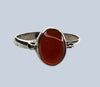 Carnelian Sterling Silver Rings