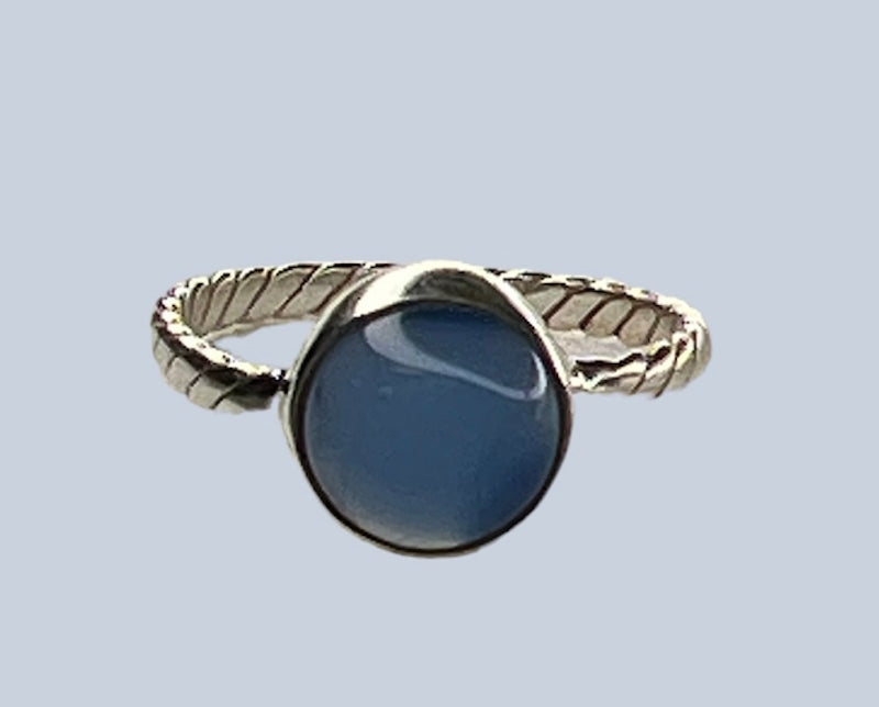 Chalcedony Sterling Silver Rings 4-10