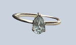 Blue Topaz Sterling Silver Rings (Sizes 4-7)