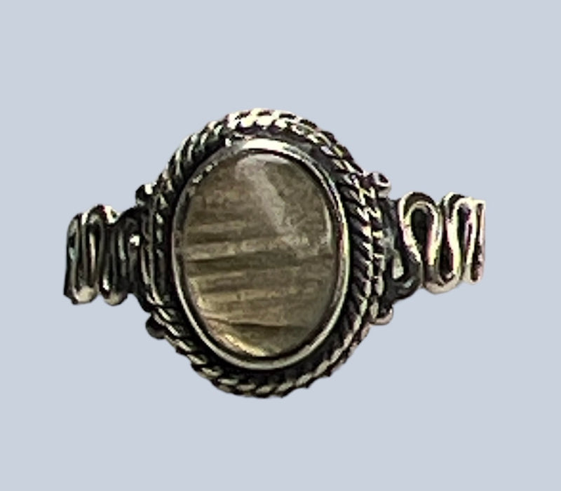 Labradorite Sterling Silver Rings (Sizes 4 to 5.5)