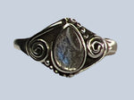 Labradorite Sterling Silver Rings (Sizes 4 to 5.5)