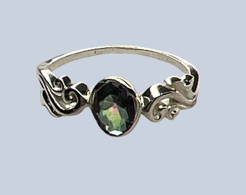 Mystic Topaz Sterling Silver Rings