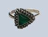 Green Aventurine Sterling Silver Rings