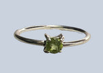 Peridot Sterling Silver Ring (Sizes 4-8)