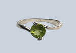 Peridot Sterling Silver Ring (Sizes 4-8)