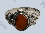 Carnelian Sterling Silver Rings